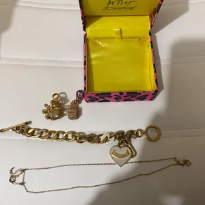 Juicy Couture Charm Bracelet, Necklace, and Charms
