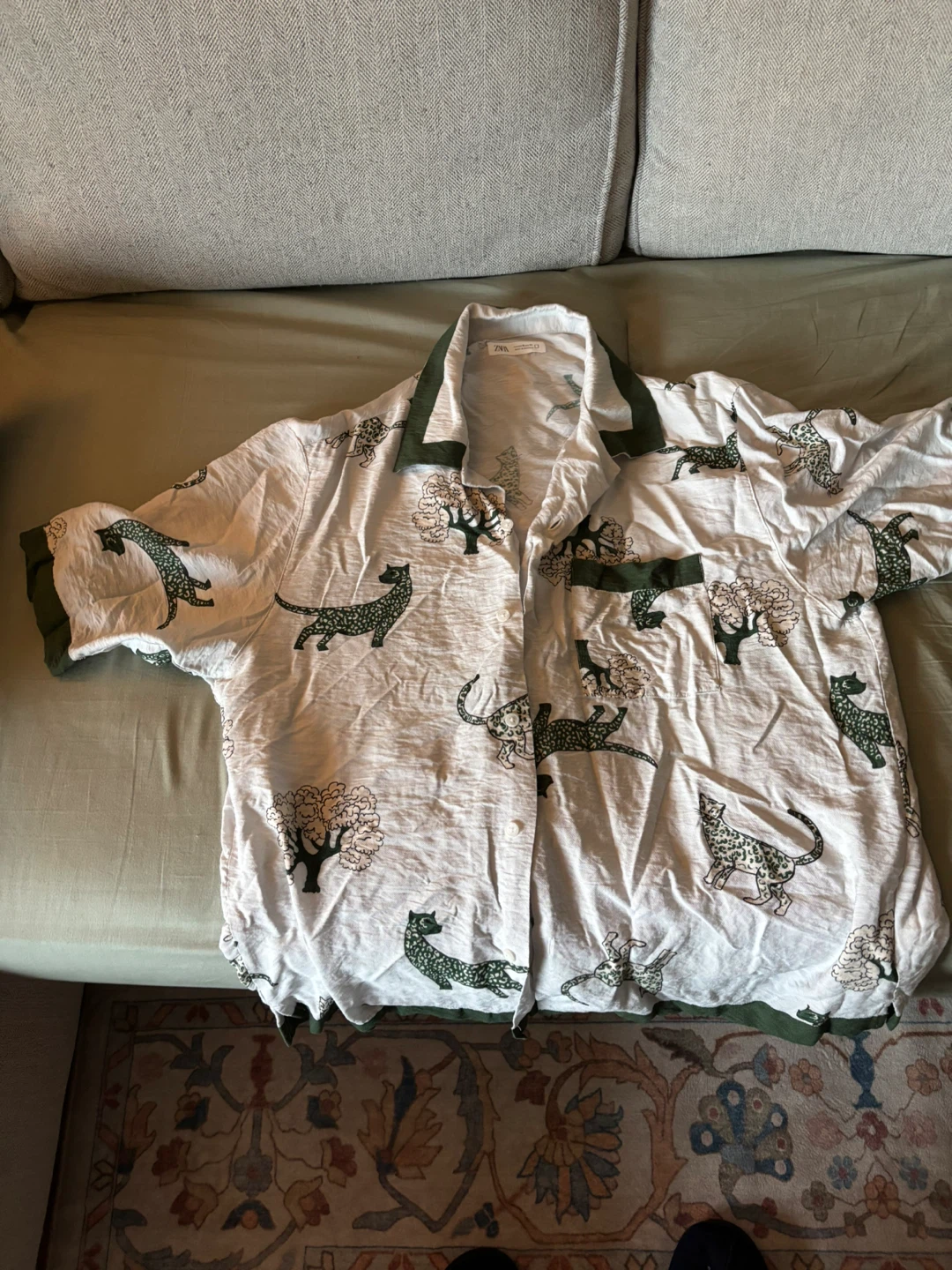 Zara Disney Mickey Mouse Print Button-Up Shirt - photo 2