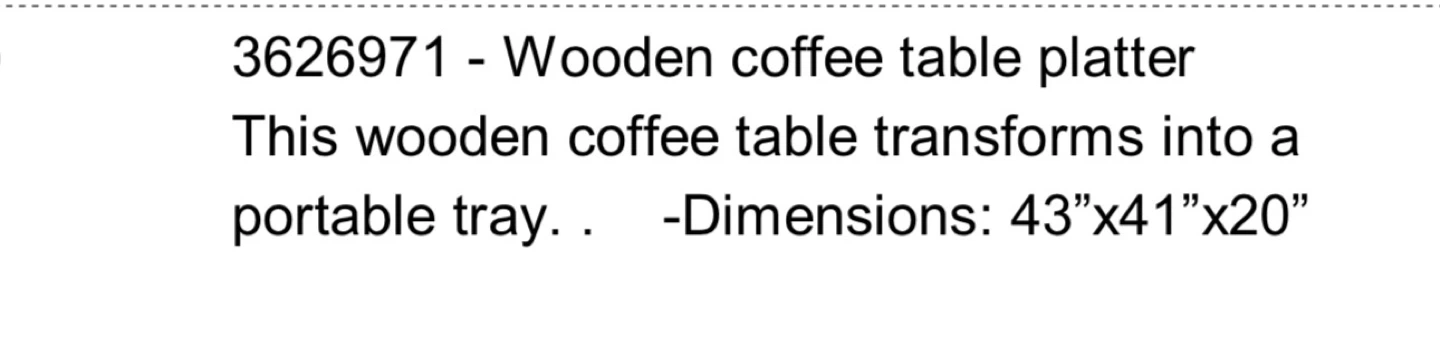 Wooden Coffee Table Platter - photo 3