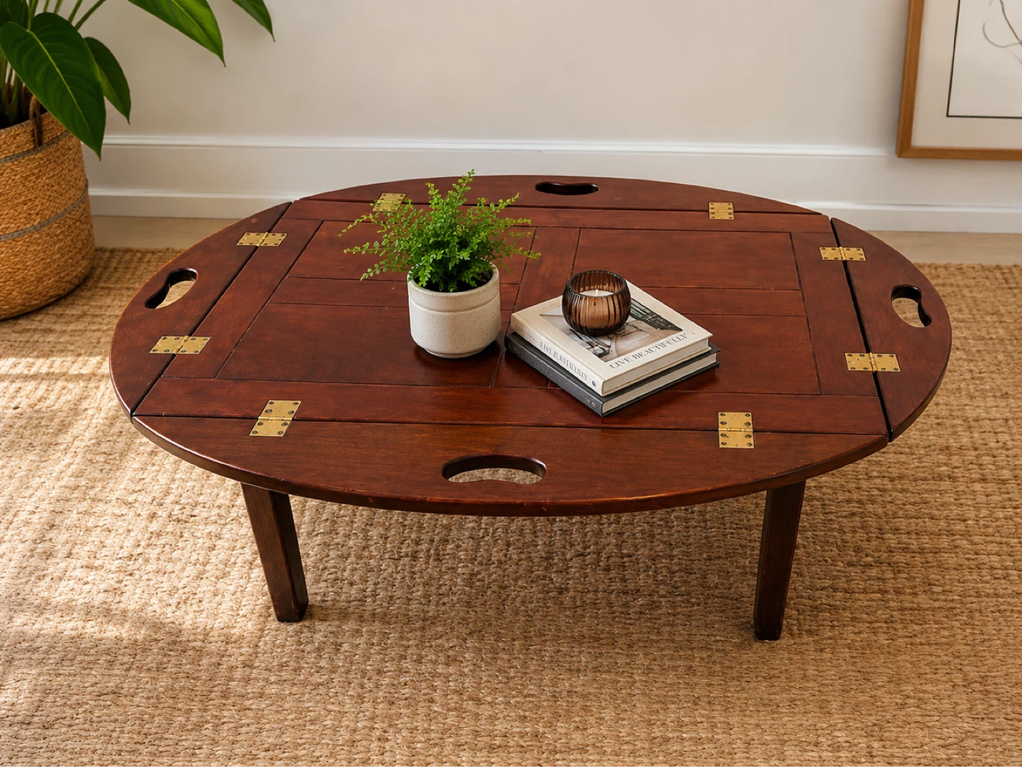 Wooden Coffee Table Platter
