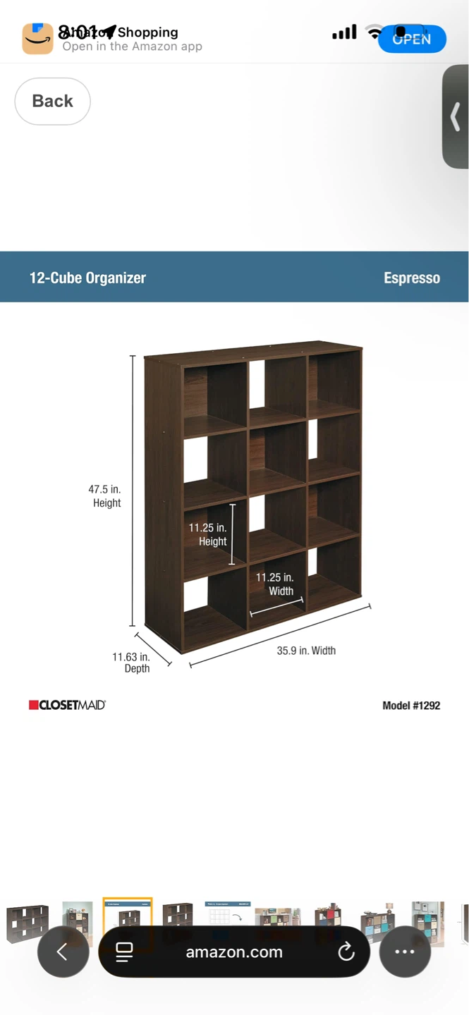 ClosetMaid 12-Cube Shelf - photo 2