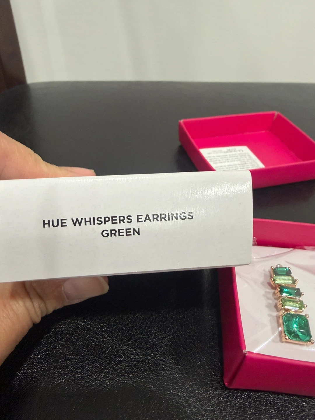 HUE WHISPERS EARRINGS - GREEN - photo 2