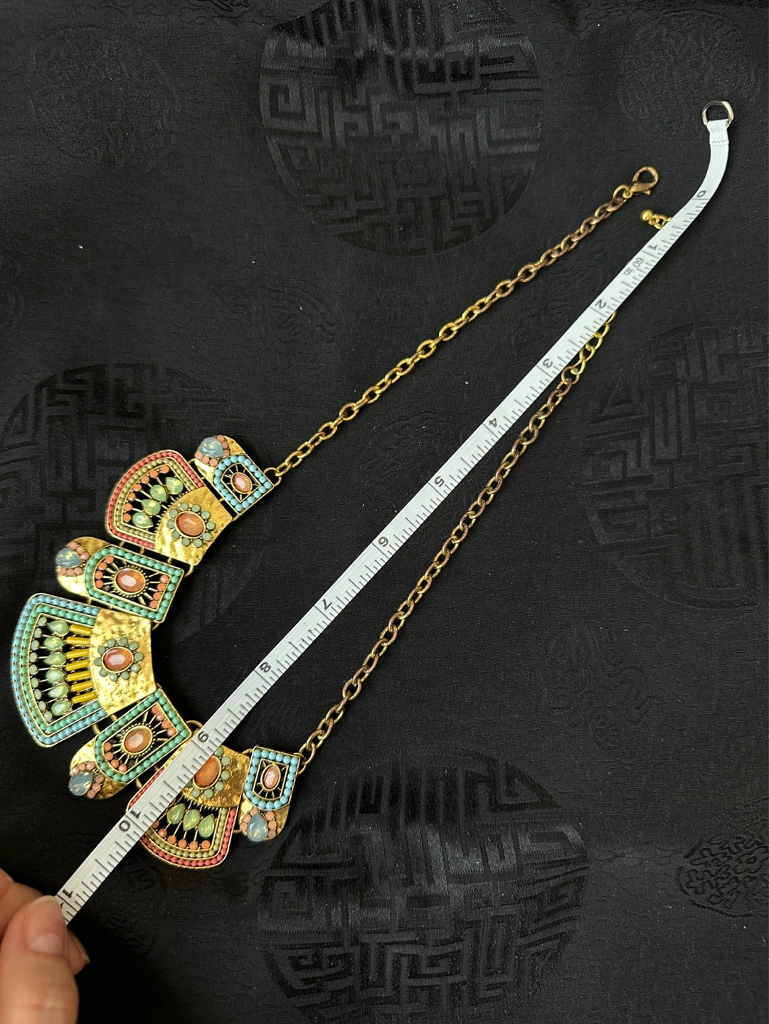 Statement Necklace with Colorful Beads - photo 4