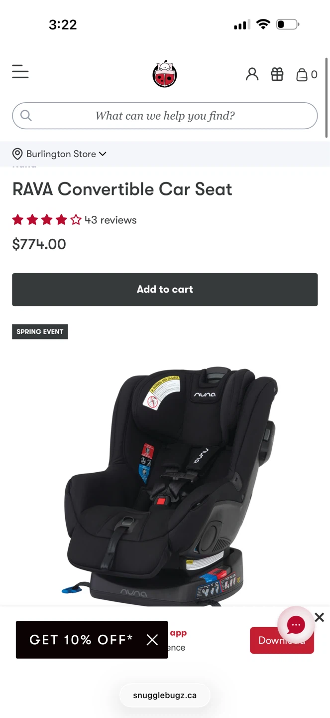 Nuna RAVA Convertible Car Seat