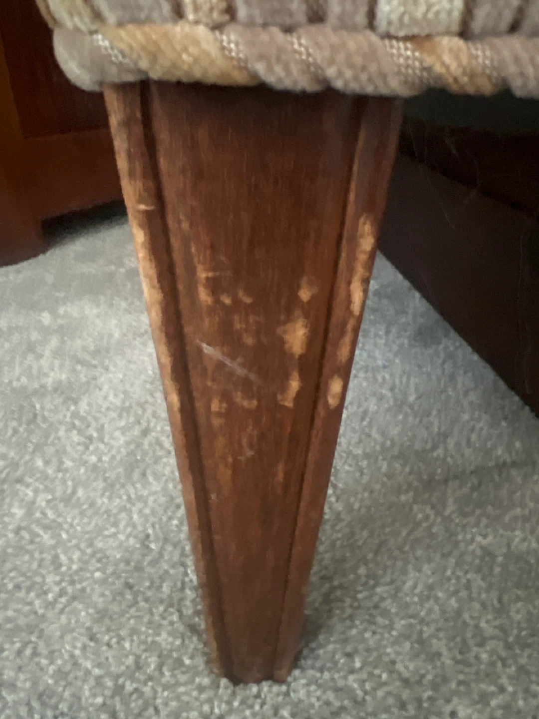 Vintage Barrel Back Accent Chair Velvet Stripe Tub Chair Taupe - photo 5