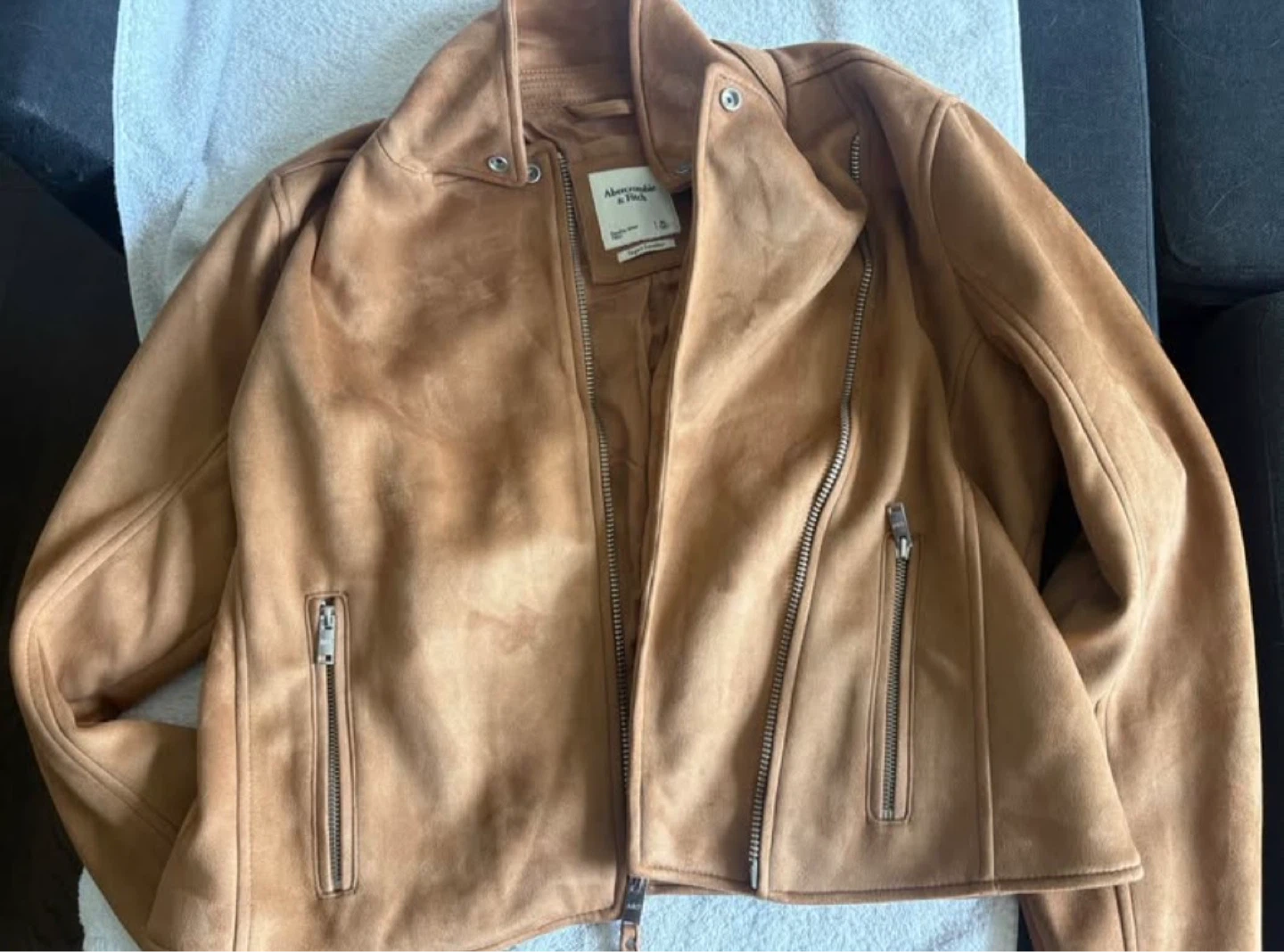 Abercrombie & Fitch Vegan Leather Jacket - XL