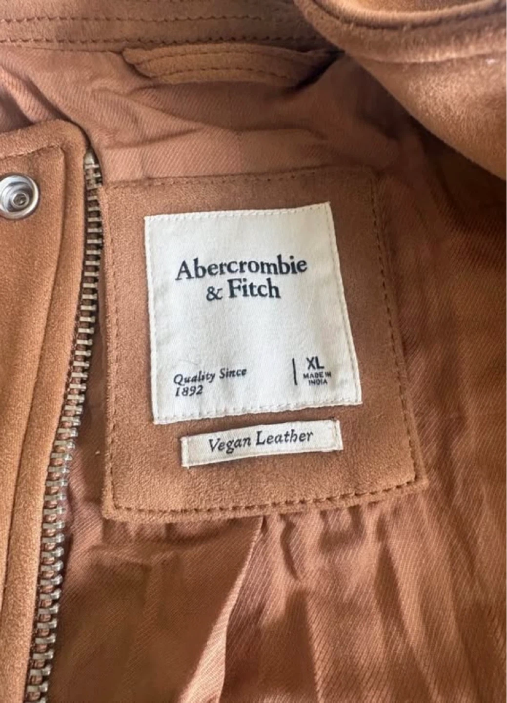 Abercrombie & Fitch Vegan Leather Jacket - XL - photo 2