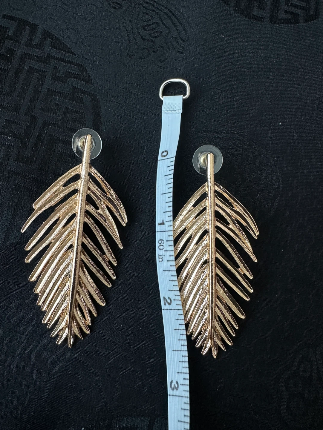 Gold Tone Leaf Drop Earrings - photo 2