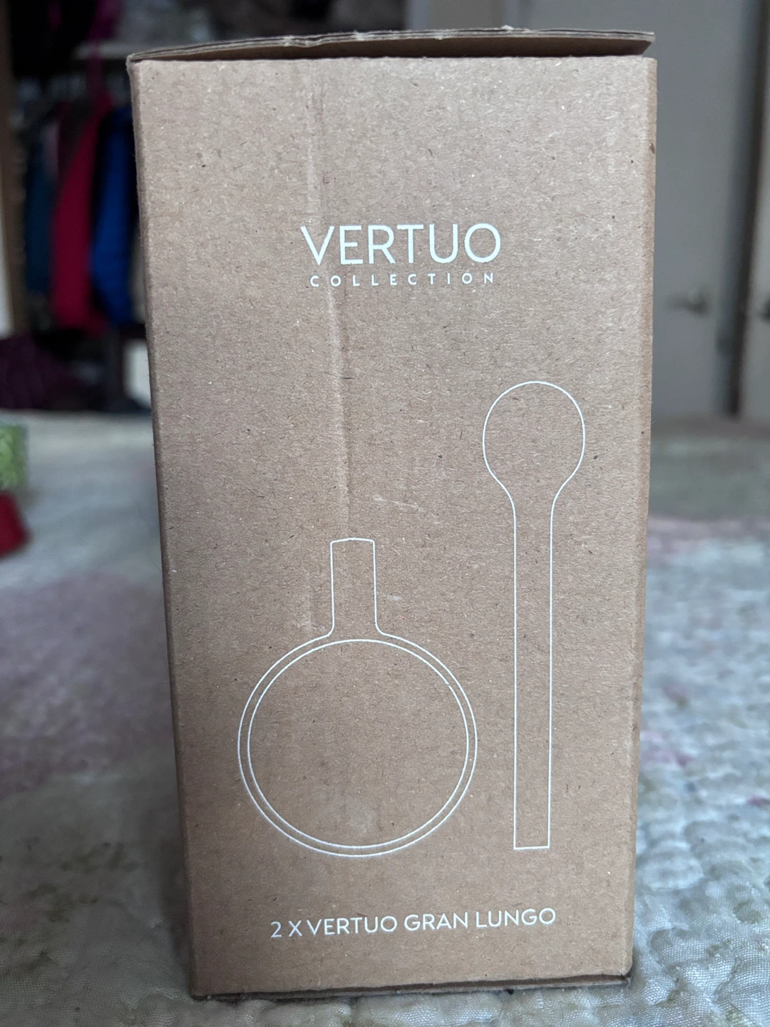 Nespresso Vertuo Collection Gran Lungo Glass Mugs & Spoons Set