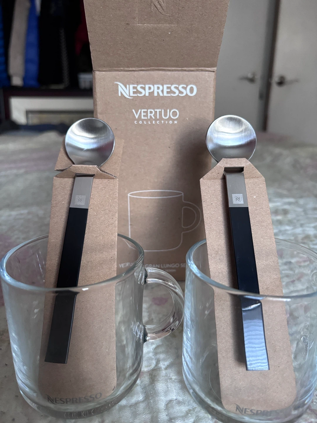 Nespresso Vertuo Collection Gran Lungo Glass Mugs & Spoons Set - photo 4