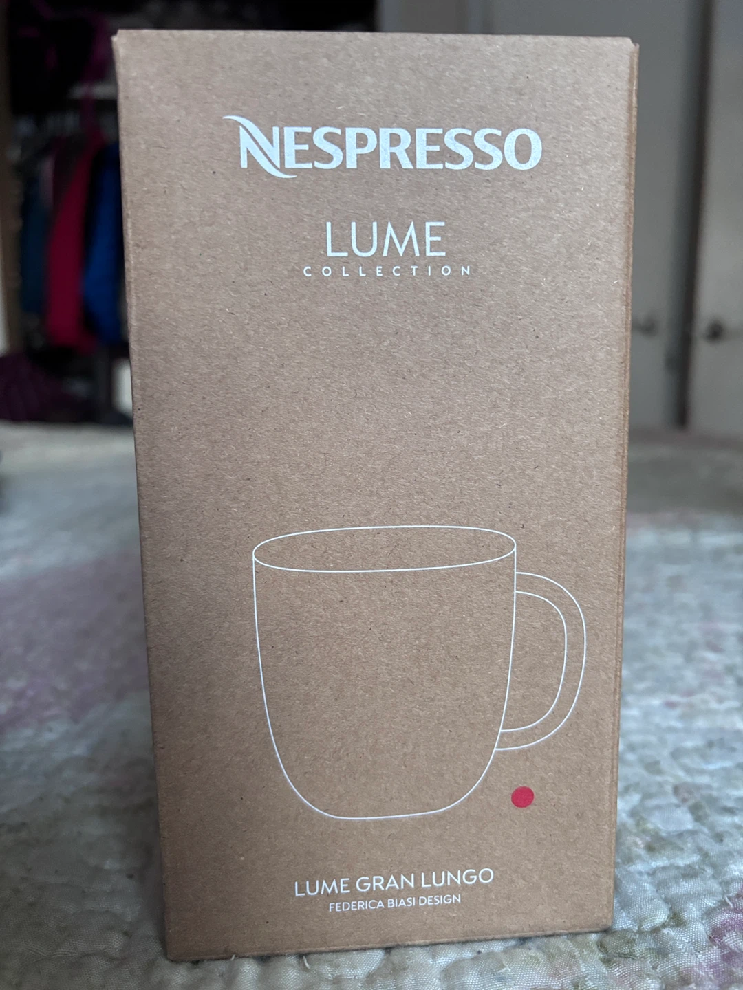 Nespresso Lume Gran Lungo Mug - Red