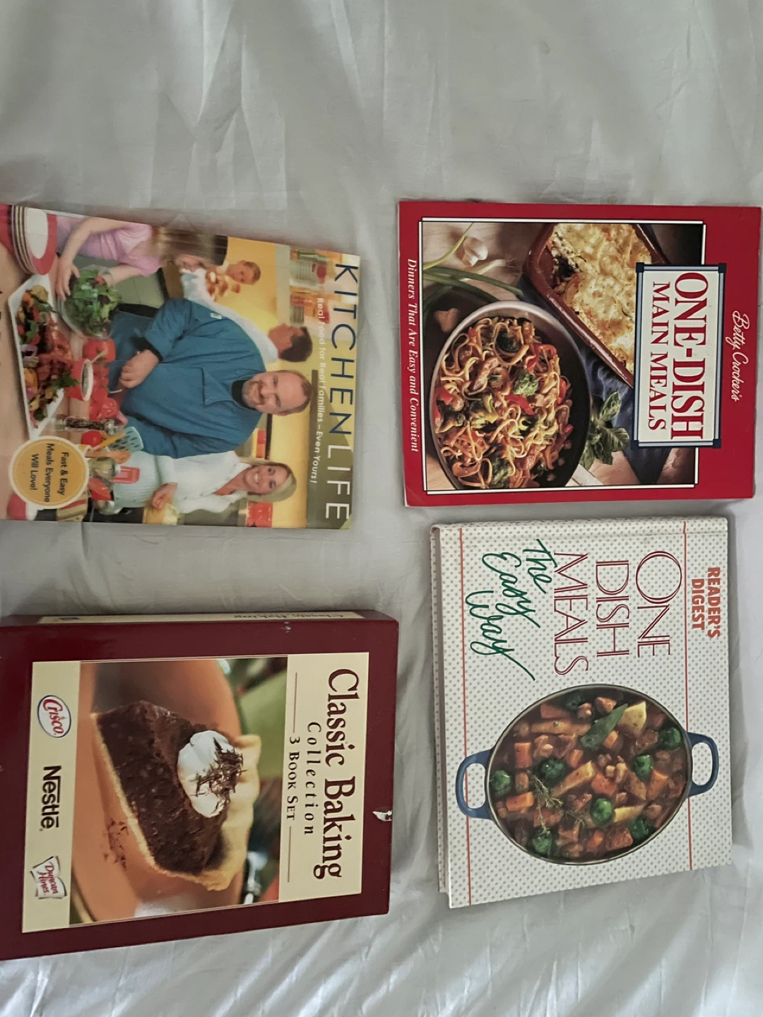 4 Cookbooks: KitchenLife, BC/RDOne Dish, Classic Baking