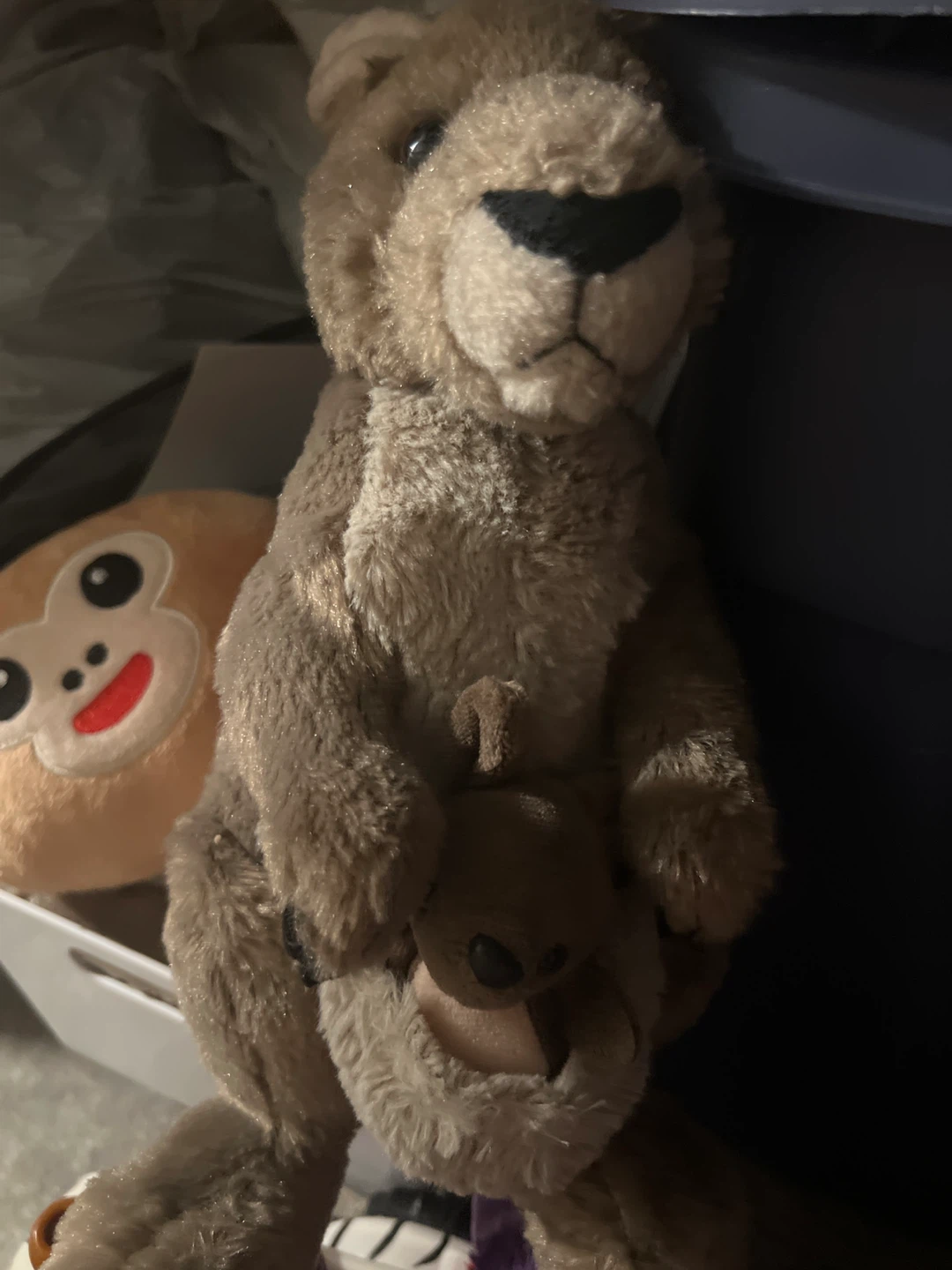 Plush Kangaroo and Joey Stuffed Animal