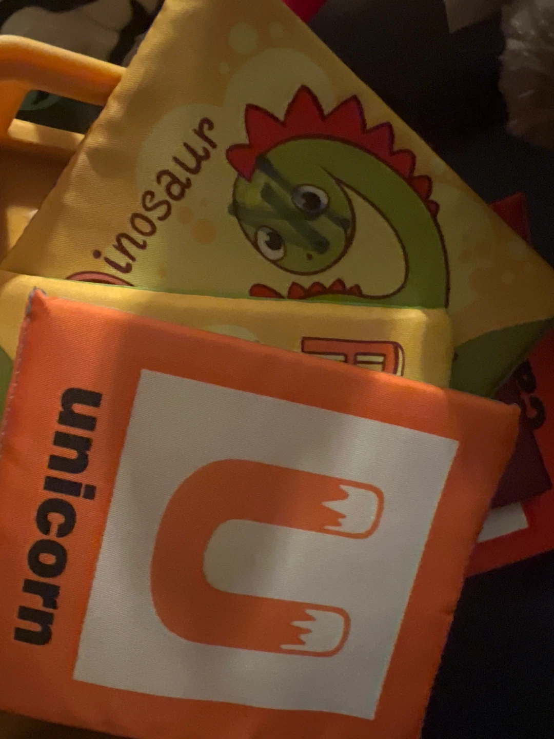 Soft Blocks with Dinosaur and Unicorn