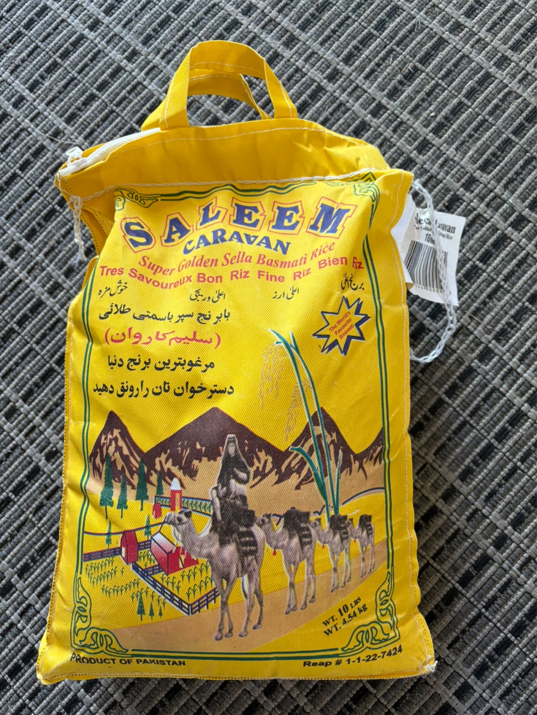 Saleem Caravan Super Golden Sella Basmati Rice 10 lbs