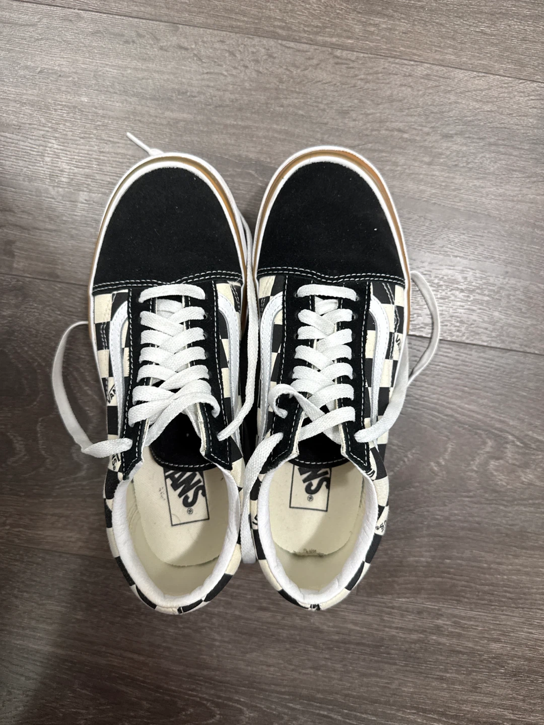 Vans Old Skool Platform Checkerboard Shoes - photo 2