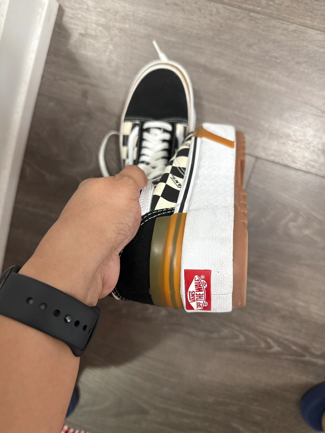 Vans Old Skool Platform Checkerboard Shoes - photo 3