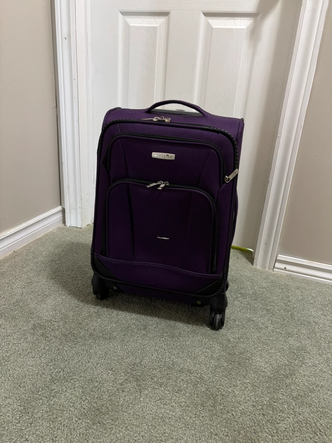 Samsonite Purple Spinner Carry-On Luggage - photo 5
