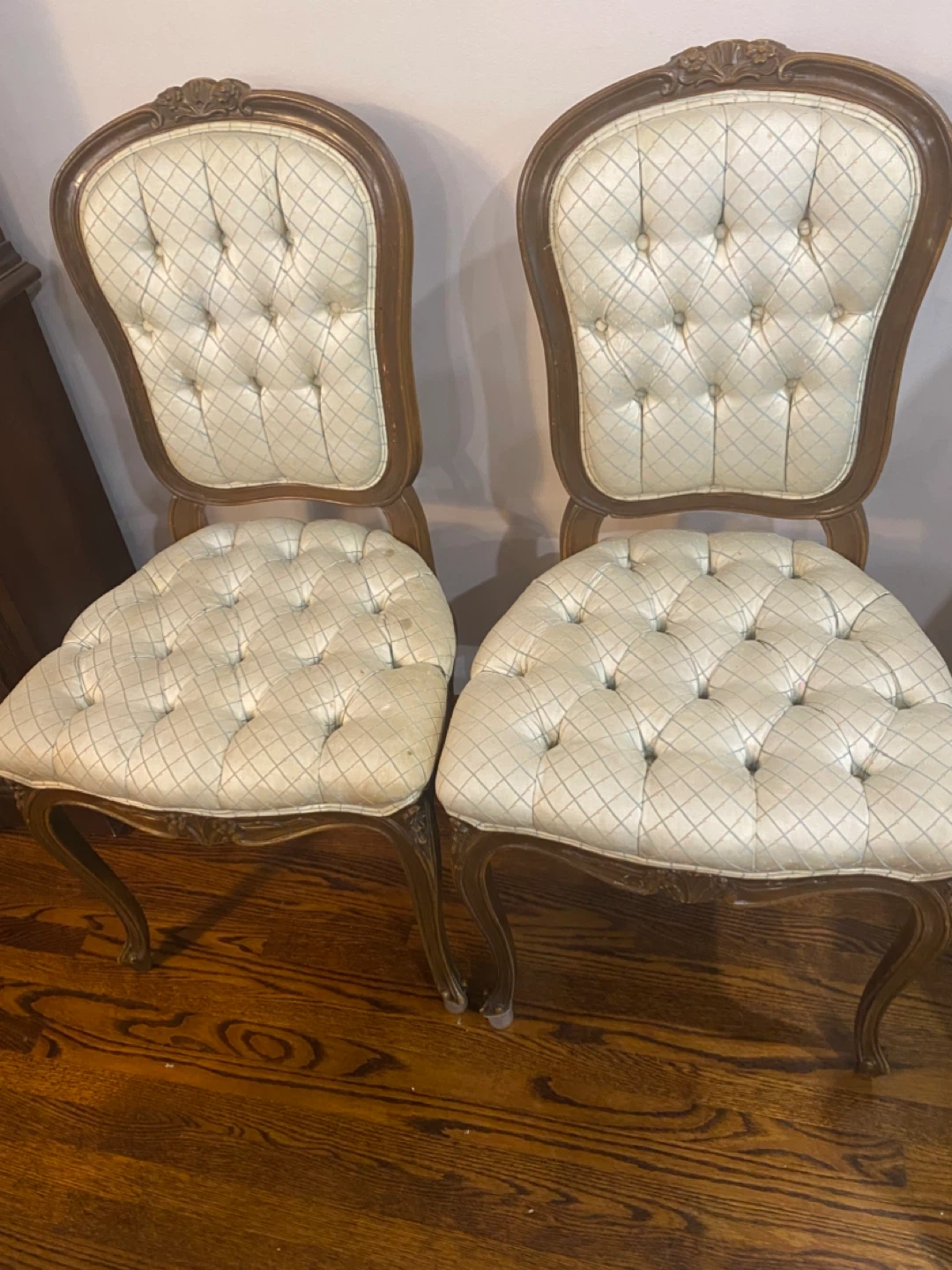 Pair of vintage accent chairs