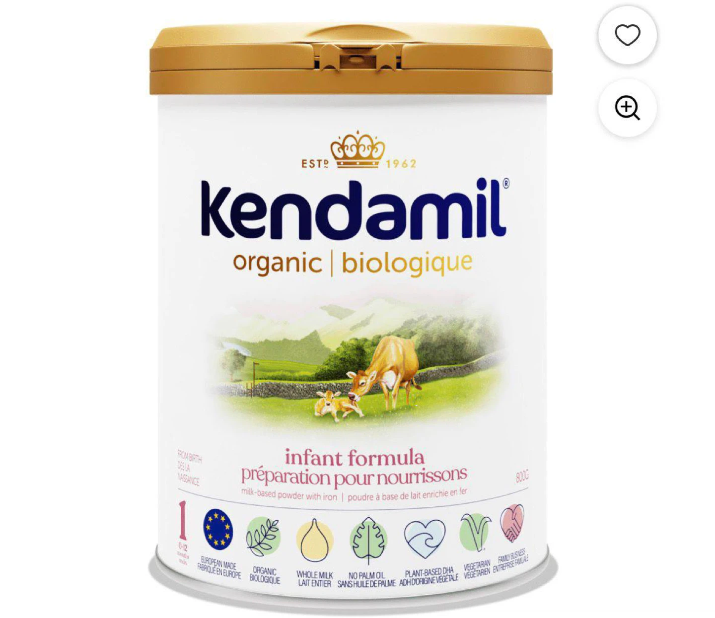 Kendamil Organic Infant Formula 800g