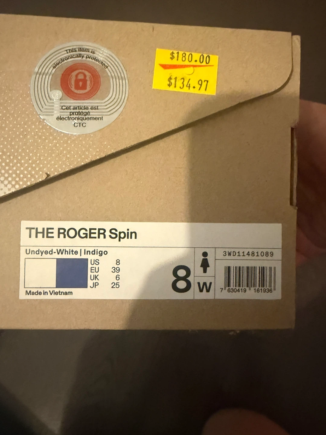 ON The Roger Spin Undyed-White/Indigo Tennis Shoes - photo 2