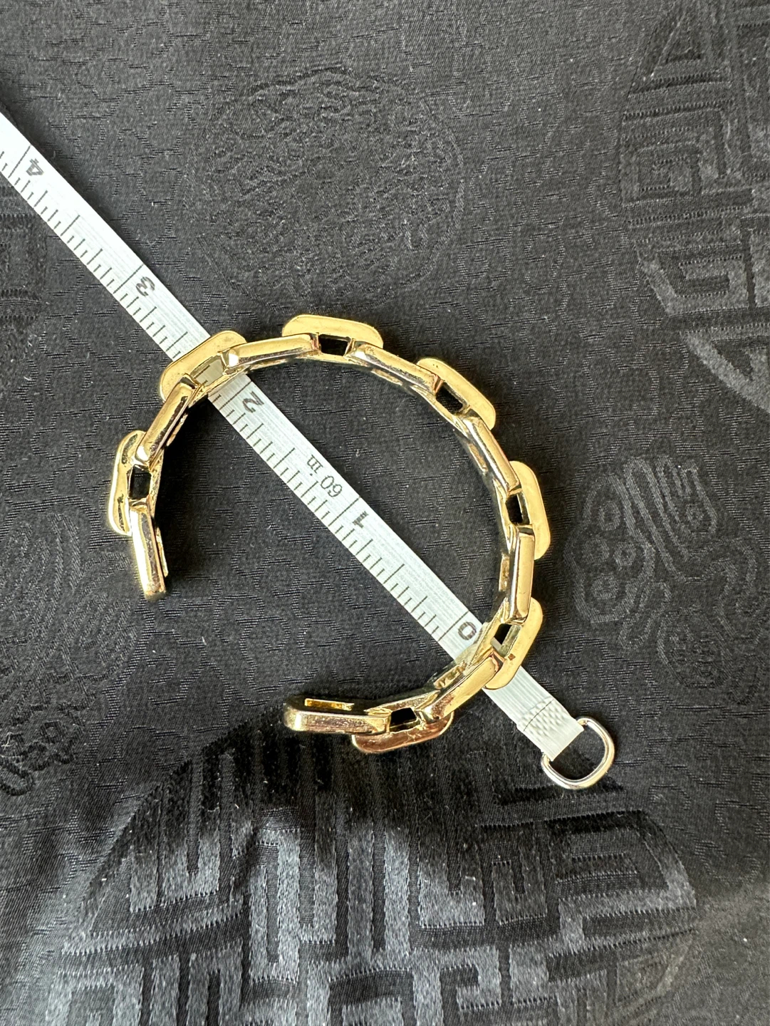 MNG Gold Tone Chain Link Cuff Bracelet - photo 4