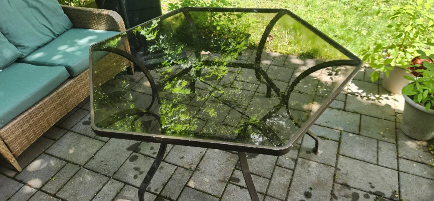 FREE Glass Patio Table - photo 2