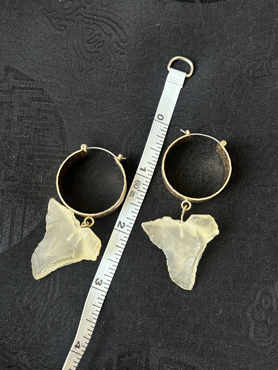 MNG Unique Raw Stone Drop Earrings - photo 3