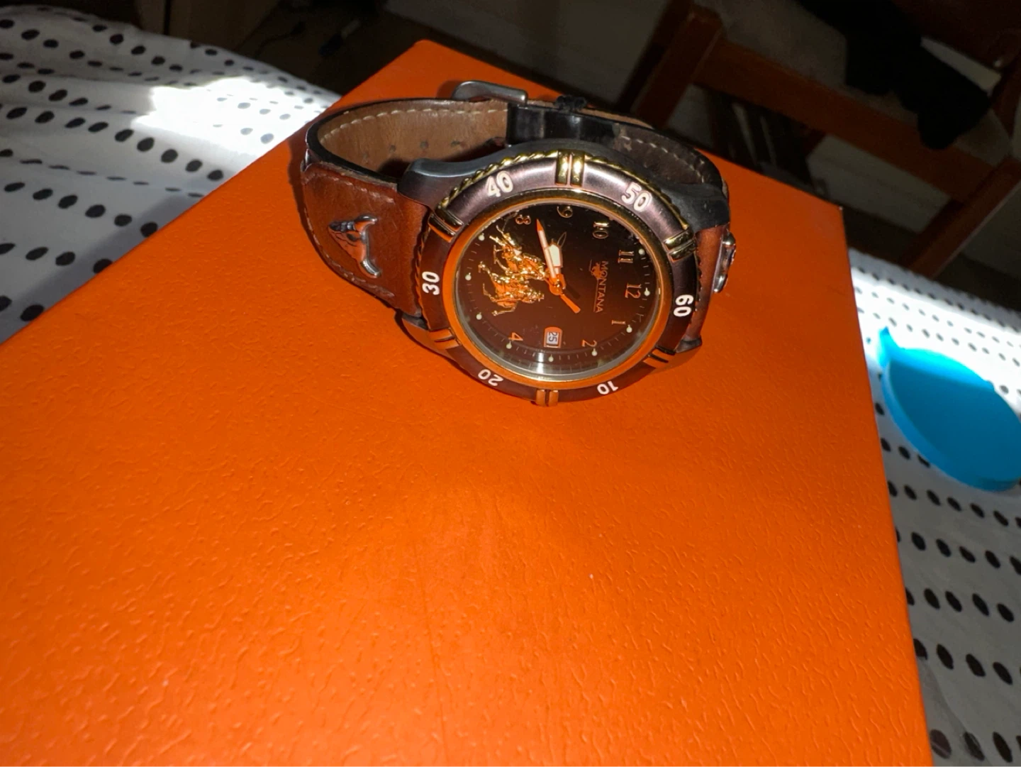 Montana Watch with Bull Skull Detail - photo 4