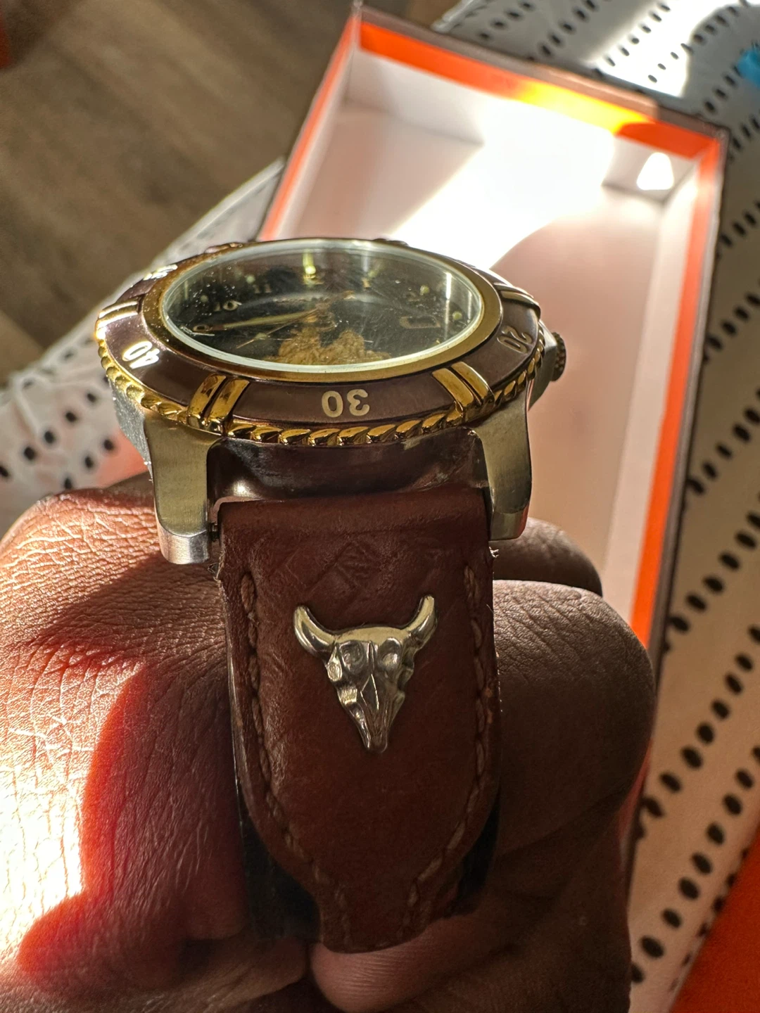 Montana Watch with Bull Skull Detail - photo 5