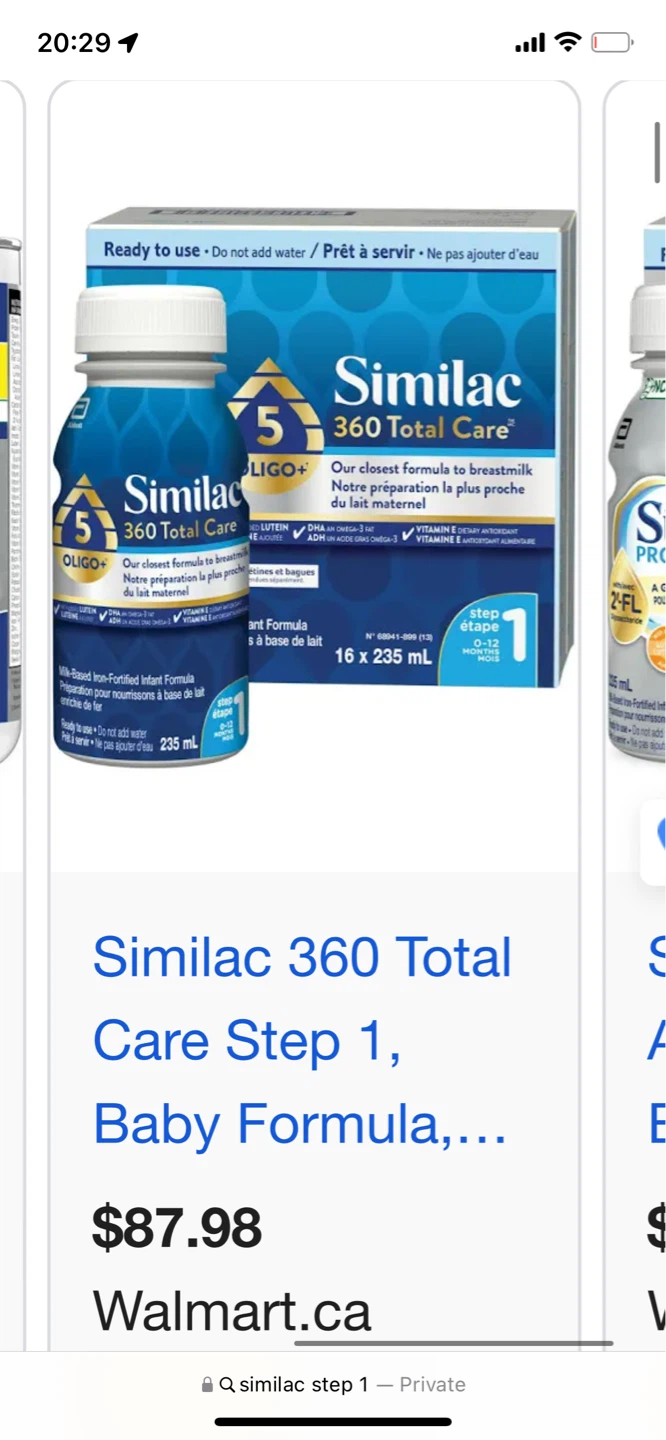 Similac 360 Total Care Step 1 Baby Formula, 16 x 235 mL