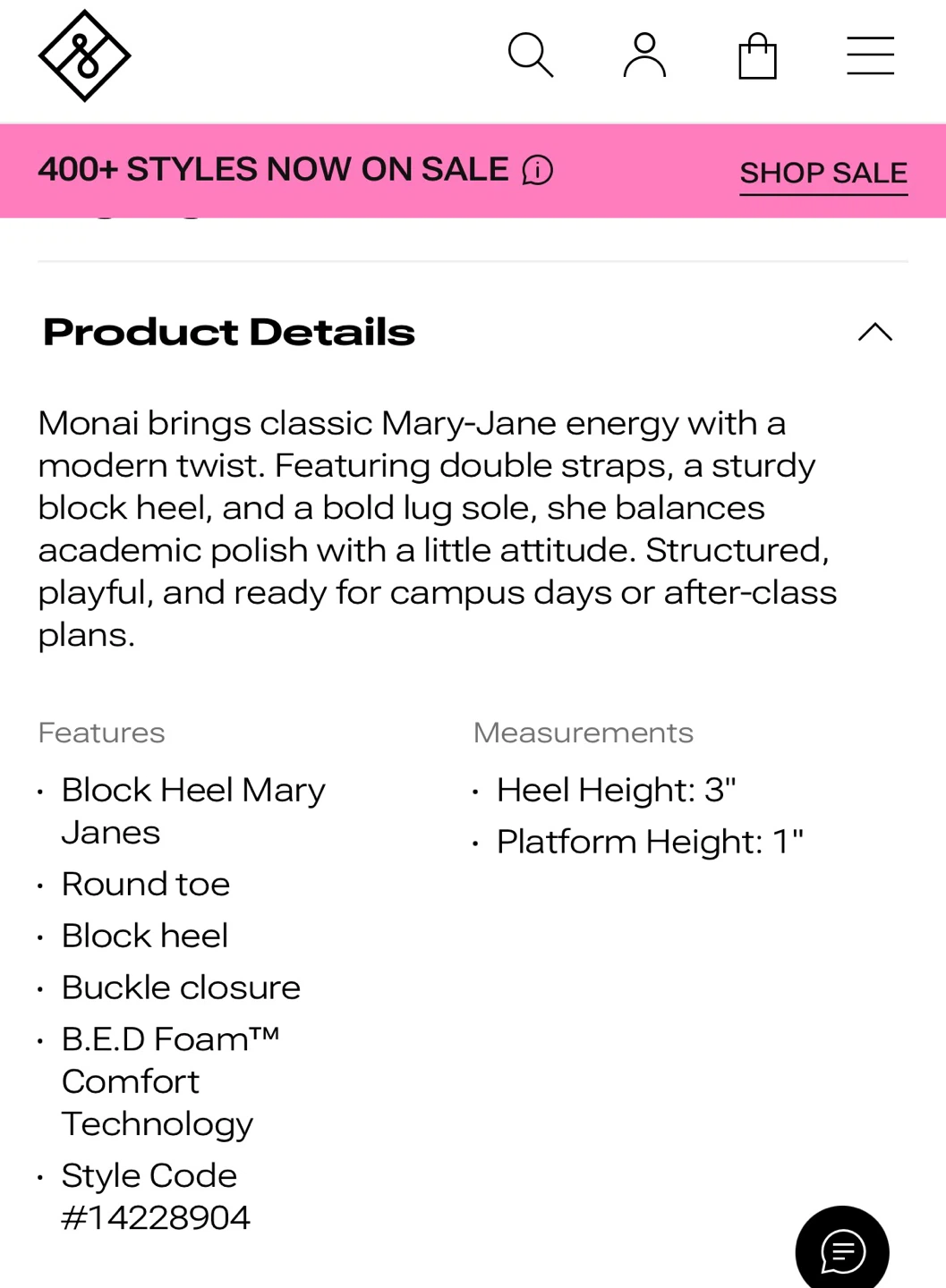 Call It Spring Monai Black Mary Jane Block Heels - photo 3