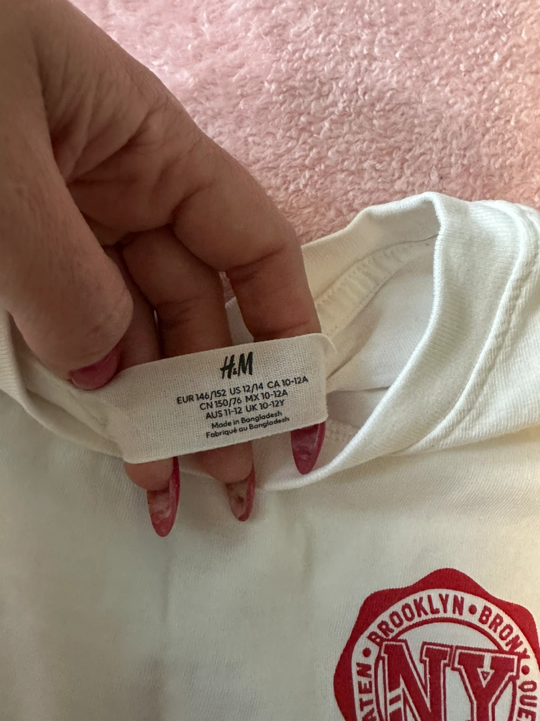 H&M White NYC Graphic T-Shirt - photo 4