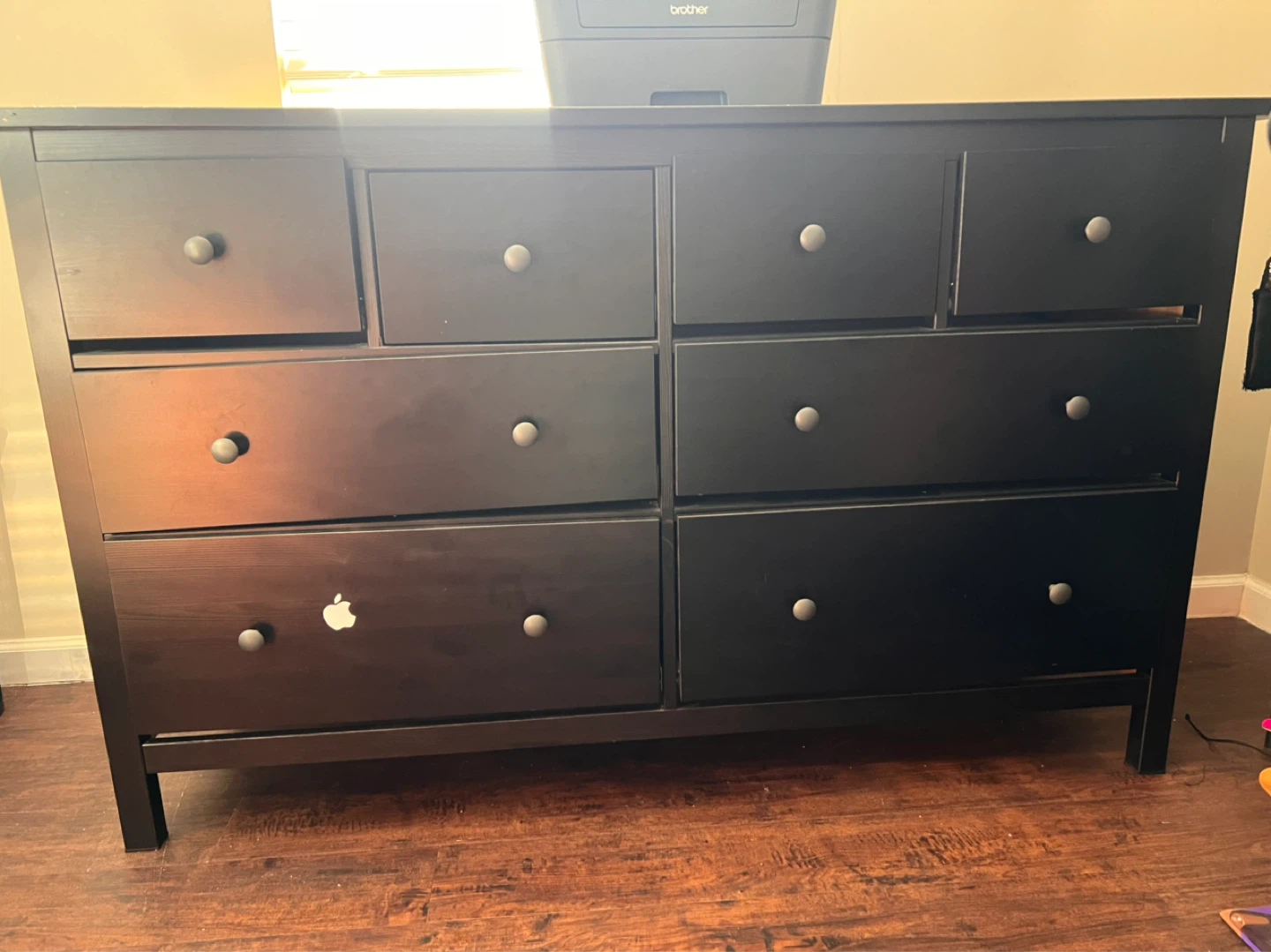 Black 8-Drawer Dresser