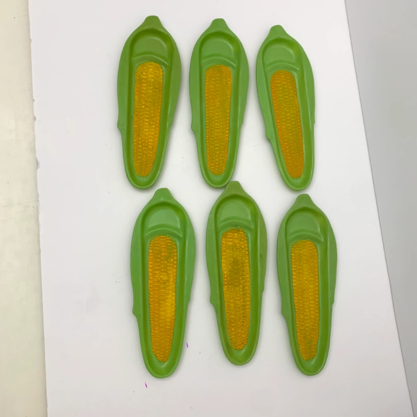 Corn Cob Plates Serving Plates BBQ Plates Picnic Plates Set Of 6 - photo 3