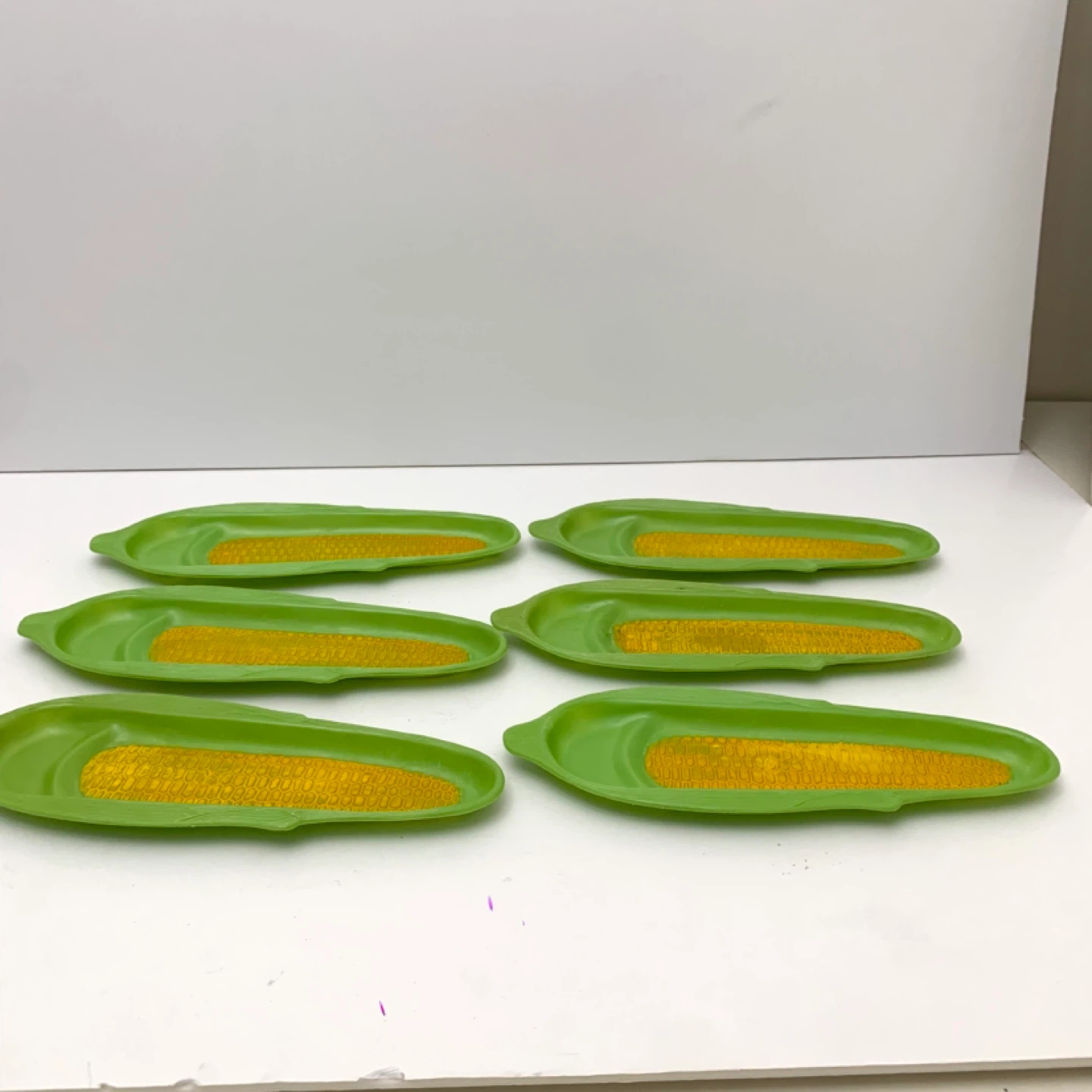 Corn Cob Plates Serving Plates BBQ Plates Picnic Plates Set Of 6 - photo 2