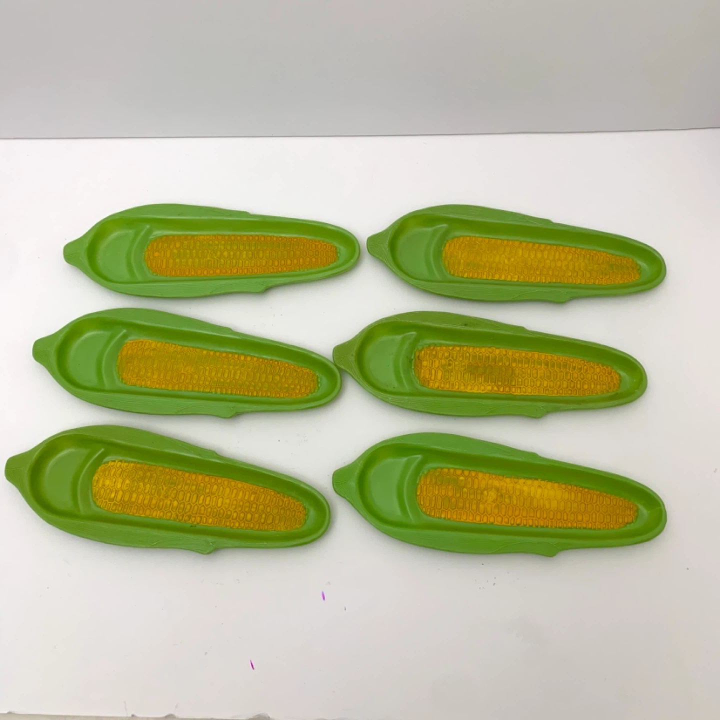 Corn Cob Plates Serving Plates BBQ Plates Picnic Plates Set Of 6