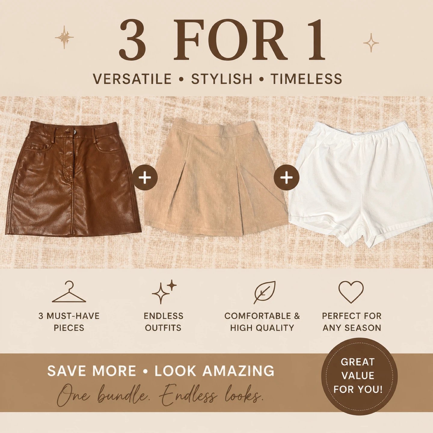 3-Piece Skirt Bundle