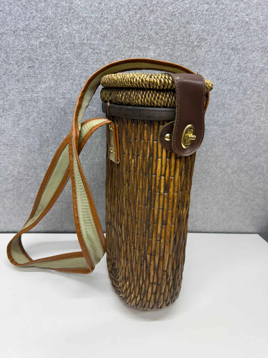 Vintage Wicker Wine Cooler