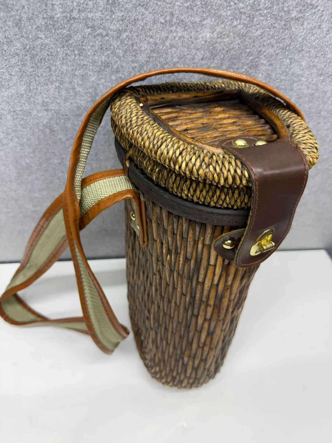 Vintage Wicker Wine Cooler - photo 2