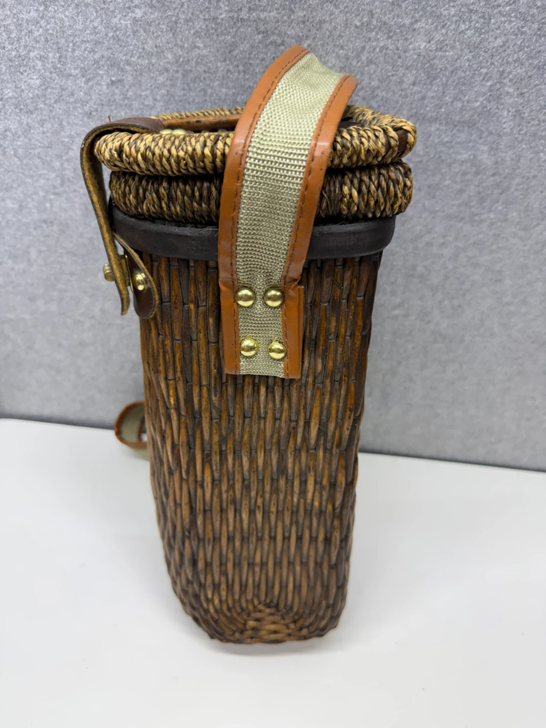 Vintage Wicker Wine Cooler - photo 3
