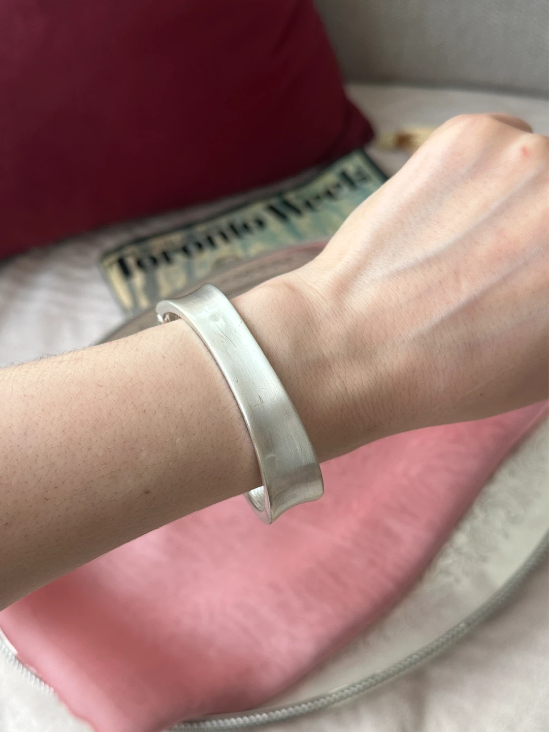Silver Tone Bangle Bracelet