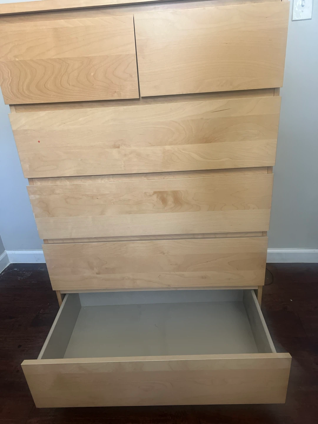 IKEA MALM 6-Drawer Chest of Drawers - Birch Veneer - photo 4