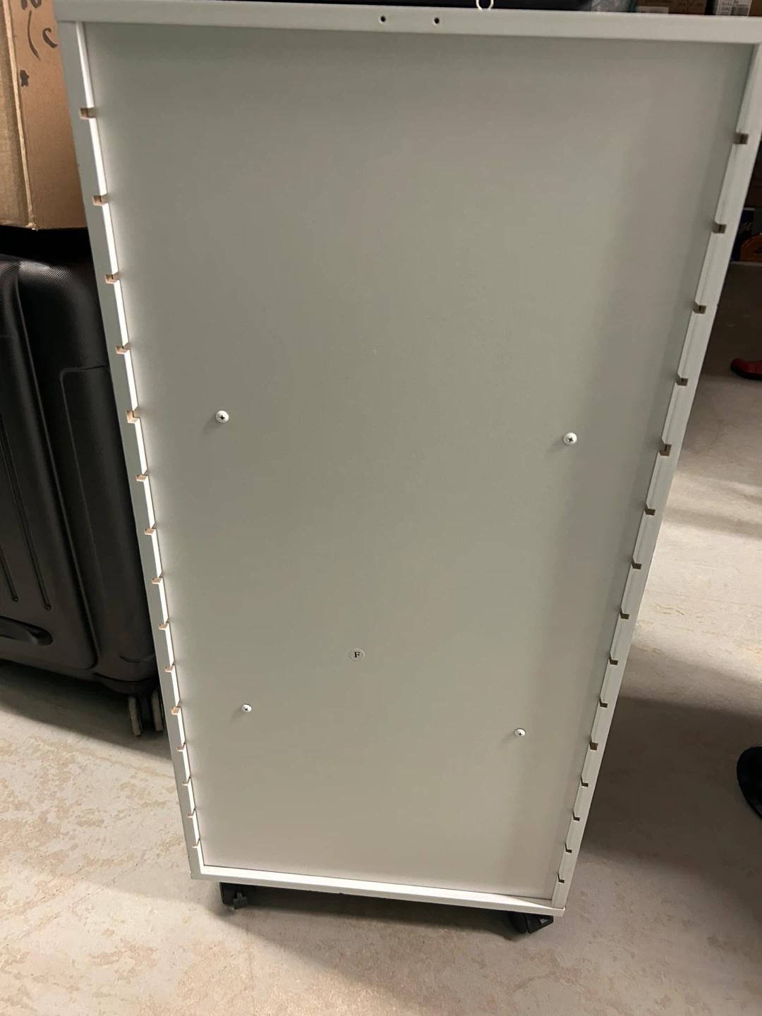 White Rolling Storage Cart with Multiple Shelves - photo 2