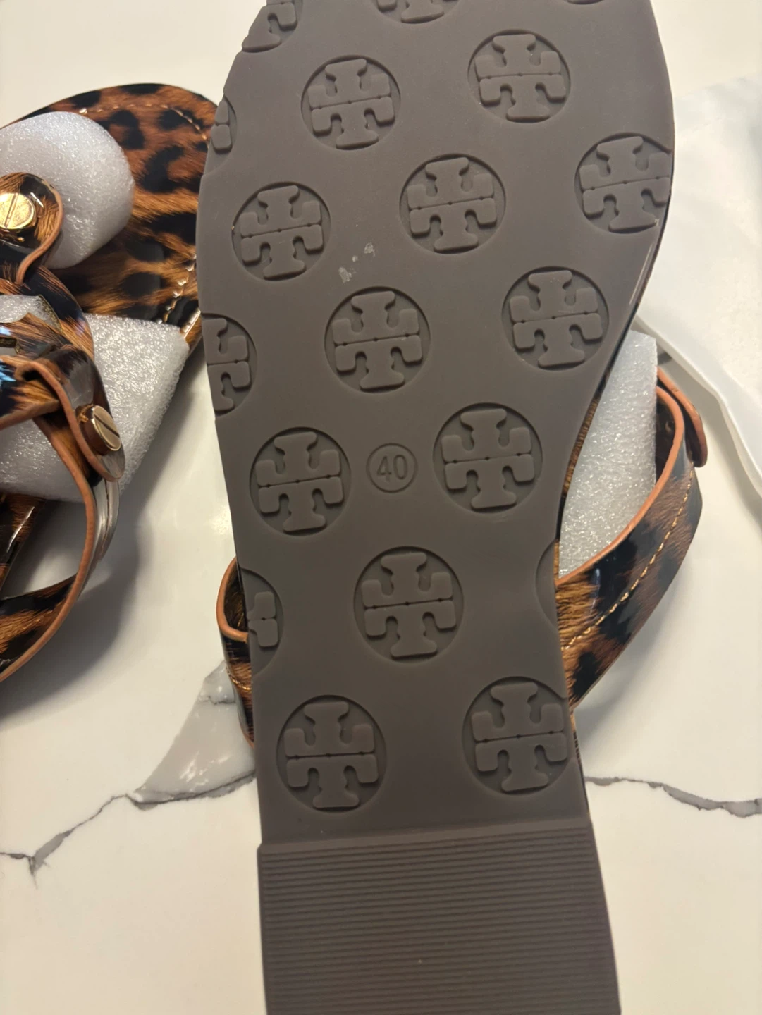 Tory Burch Leopard Print Sandals Size 40 - photo 5