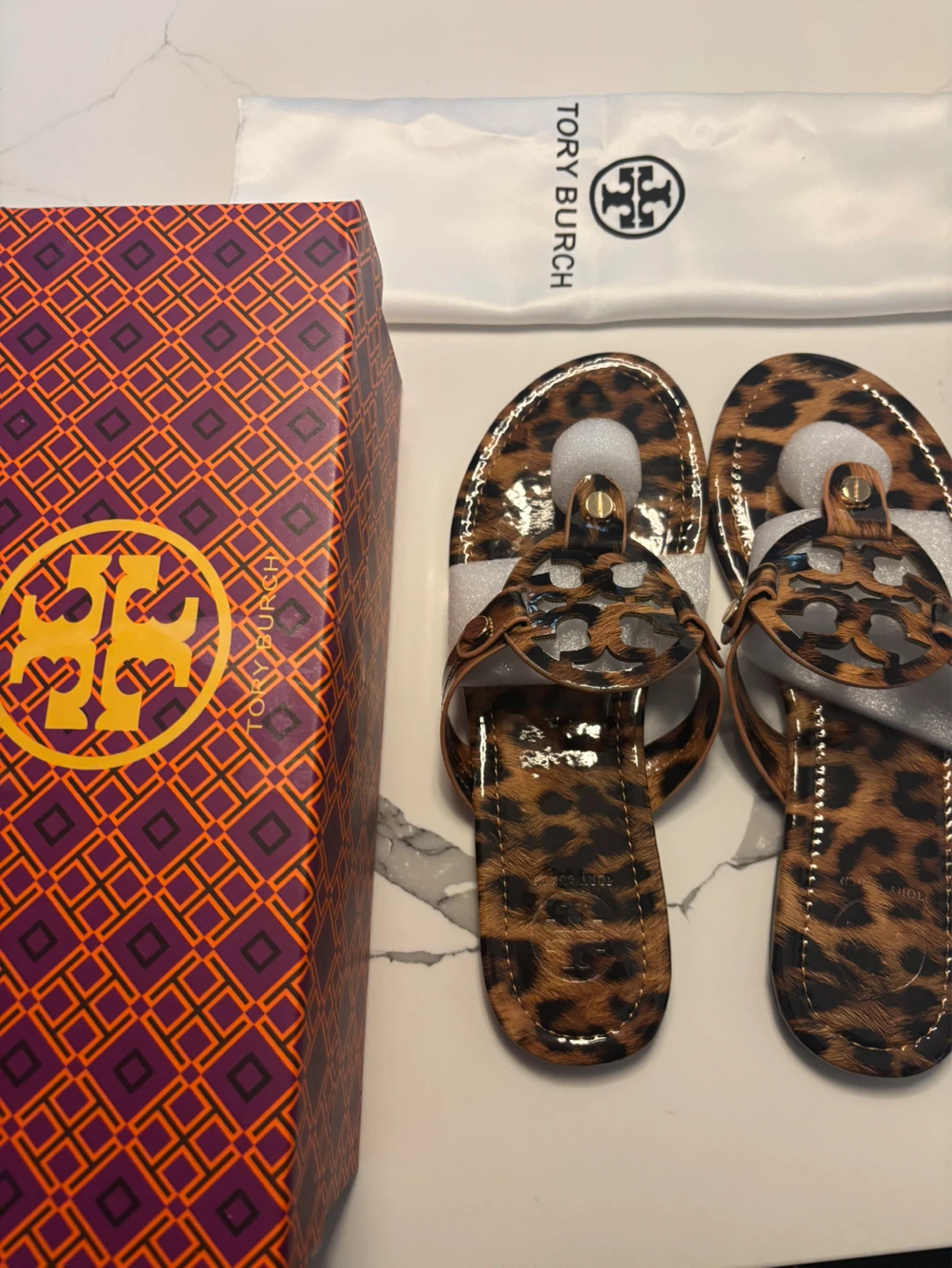 Tory Burch Leopard Print Sandals Size 40 - photo 3