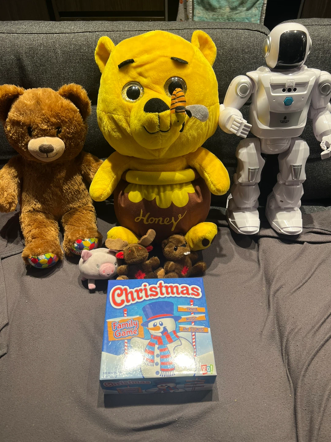 Kids Toy Bundle – Plush Toys, Robot & Board Game