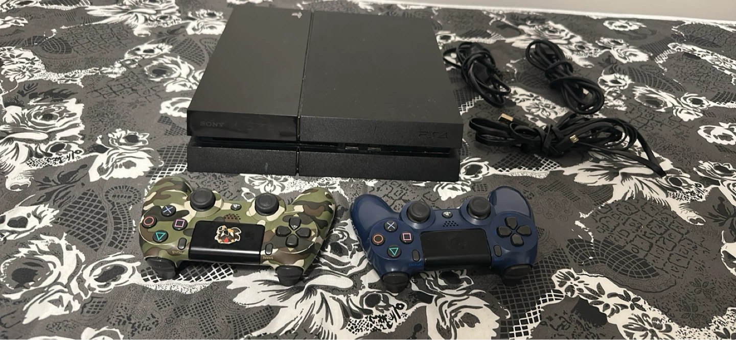 PlayStation 4 Console with 2 Controllers