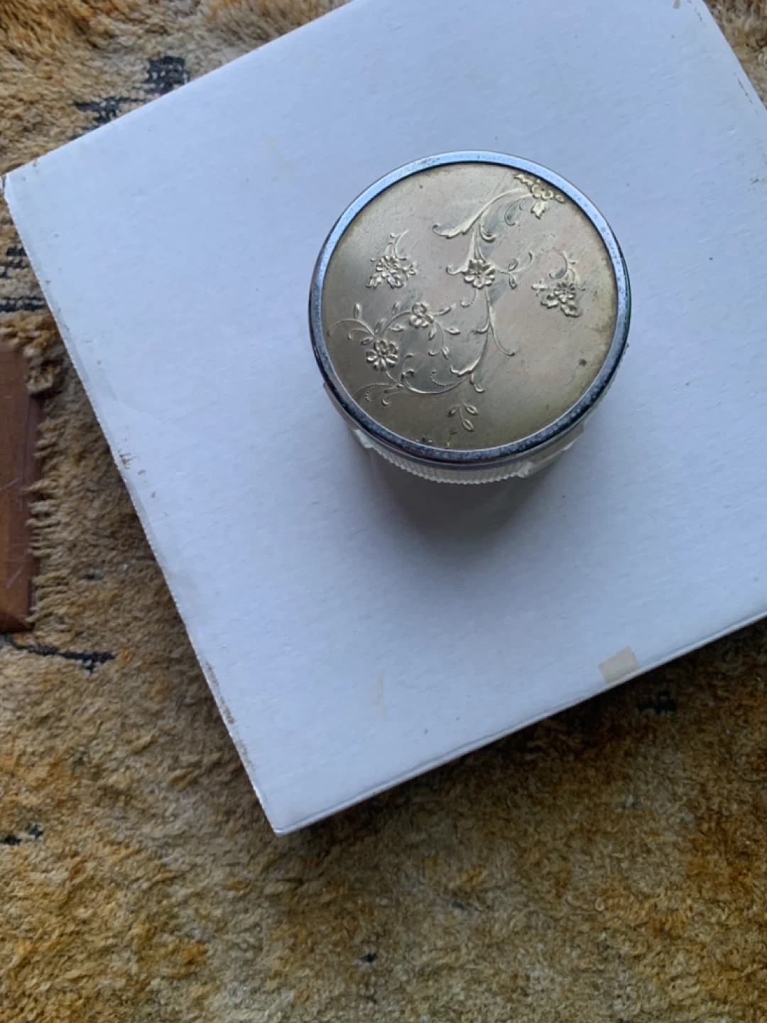 Vintage Glass Powder Jar - photo 2