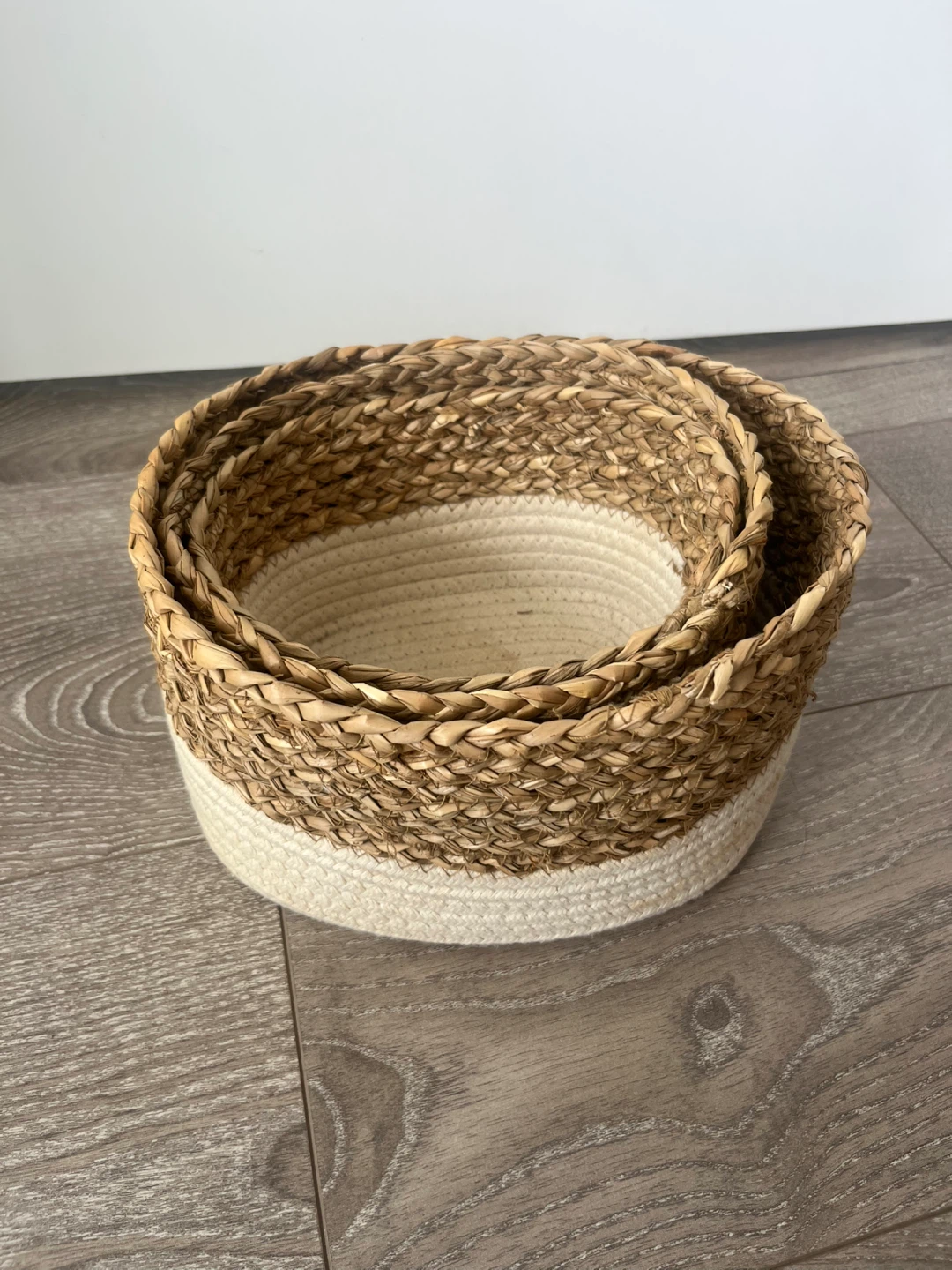 Set of 3 Woven Storage Baskets